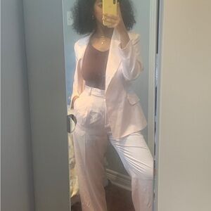 Vintage pink satin suit